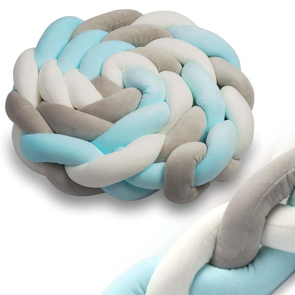 Otulacz do łóżeczka Ricokids 2m - niebiesko-szary zdjęcie 1