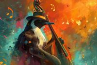 Plakat 91,5x61cm Pingwinia Nuta