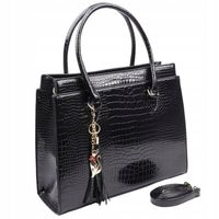 Torebka damska shopper na ramię WIZYTOWE SHOPPERKI MIEJSKIE KLASYCZNE