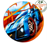 Opłatek na tort Hot Wheels
