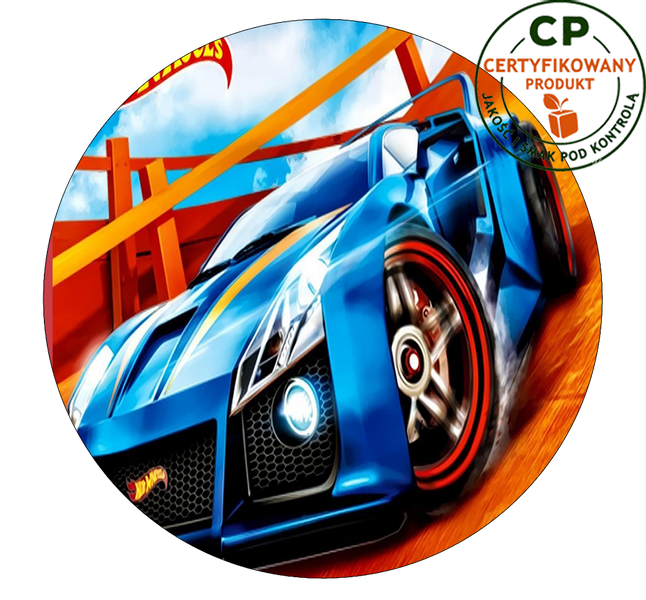 Opłatek na tort Hot Wheels zdjęcie 1
