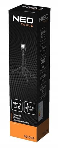 Reflektor pojedynczy 30W 2700lm statyw NEO 99-059 na Arena.pl