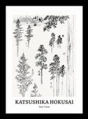 Plakat 13x18cm Design Pine Trees, Hokusai Vintage do Salonu