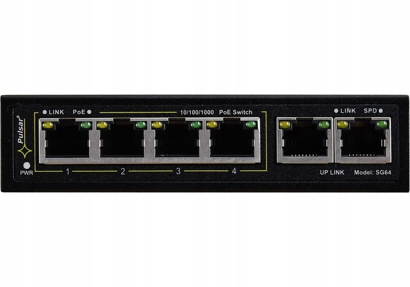 SWITCH POE S-64 4-PORTOWY PULSAR zdjęcie 13