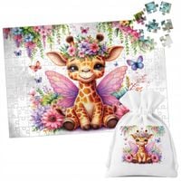 PUZZLE TRADYCYJNE - ZWIERZĘTA ŻYRAFA AFRYKA SAFARI - 120 el