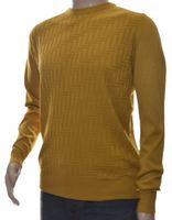 Sweter sweterek męski z kaszmirem 3XL musztardowy