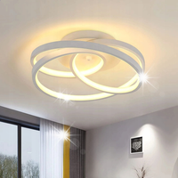 LAMPA SUFITOWA LED ZYRANDOL BIAŁY NOWOCZESNA DO SALONU SYPIALNI 3000K 40W