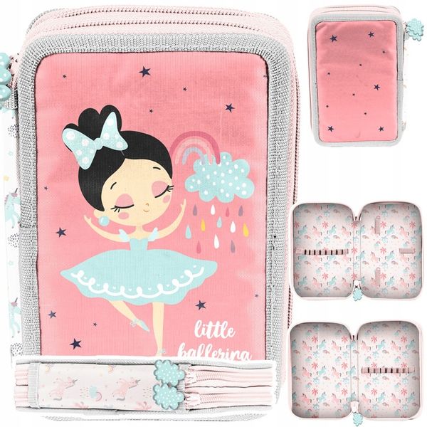 ZESTAW SZKOLNY 5-ELEMENTOWY TORNISTER DZIEWCZĘCY BALERINA BALETNICA PASO zdjęcie 13