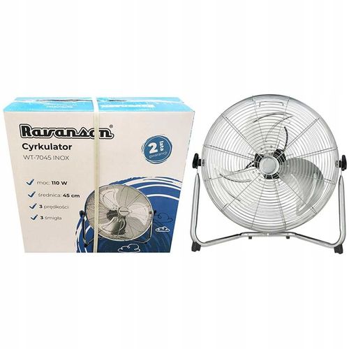 wentylator podłogowy ravanson wt-7045 inox na Arena.pl