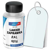 lakier zaprawkowy zaprawka samochodowy ral 9016 biały drogowy połysk 50 ml