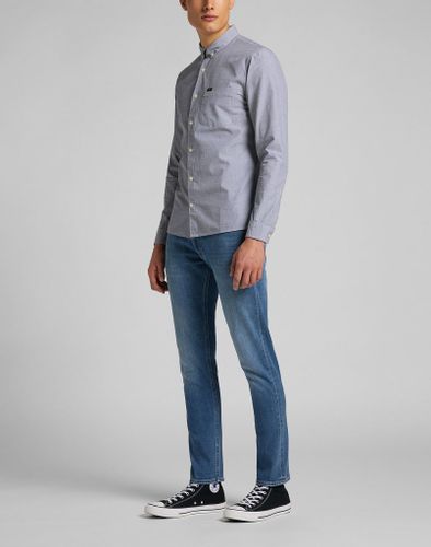 MĘSKA KOSZULA MATERIAŁOWA LEE SLIM BUTTON DOWN CLOUDBURST GREY L66XNFJE M na Arena.pl