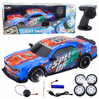 Auto Sportowe Zdalnie Sterowane RC Podświetlana Karoseria Drift Niebieskie
