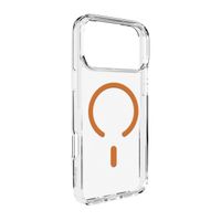 Etui pokrowiec case na iPhone 17 Pro Lite Mag MagSafe - przezroczyste pomarańczowy pierścień
