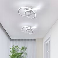 LAMPA LED ZYRANDOL SUFITOWA WISZACA BIAŁY NOWOCZESNA DO SALONU 6500K 2-PAK