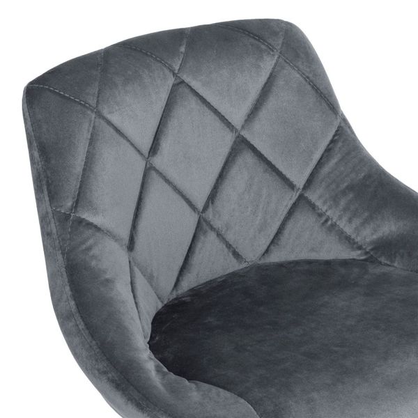 Hoker barowy CYDRO BLACK grafitowy Velvet zdjęcie 7