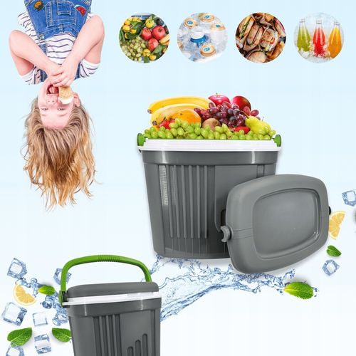 LODÓWKA TURYSTYCZNA 20L na WKŁADY MROŻĄCE do AUTA kemping PLAŻY na ryby na Arena.pl