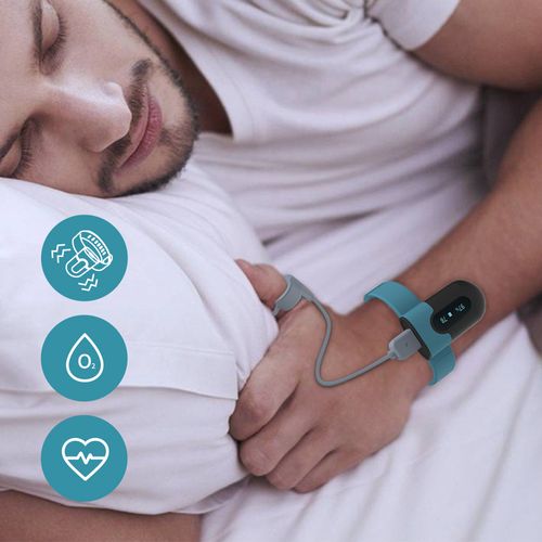 Pulsoksymetr monitor snu i oddechu z alarmem, aplikacją, wykresami - SleepU na Arena.pl