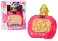 Gra Pop-It Wac A Mole Lalka Światła Dźwięki Różowa Sensoryczna