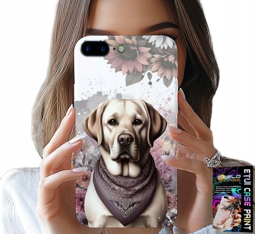 ETUI DO IPHONE ( 7 PLUS ) - PIESEK PIESKI HUSKY PSIE WZORY + SZKŁO na Arena.pl