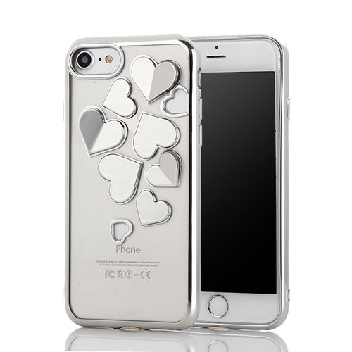 Etui Case dla Iphone 7 8 Serca 3D Chrom na Arena.pl
