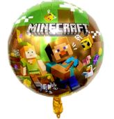 Balon foliowy okrągły Minecraft, 45 cm (luz)