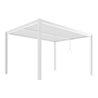 PERGOLA OGRODOWA LUXE 3x4 BIAŁA ALUMINIOWA Z LED