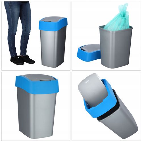 Curver Kosz Na Śmieci Pojemnik Biuro 50L Niebieski na Arena.pl
