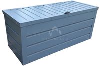 Skrzynia ogrodowa metalowa kufer 150x60x70cm antracyt NB236