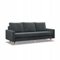 KANAPA BLANK CIEMNY SZARY w Stylu Skandynawskim KRONOS Rozkładana Wygodna