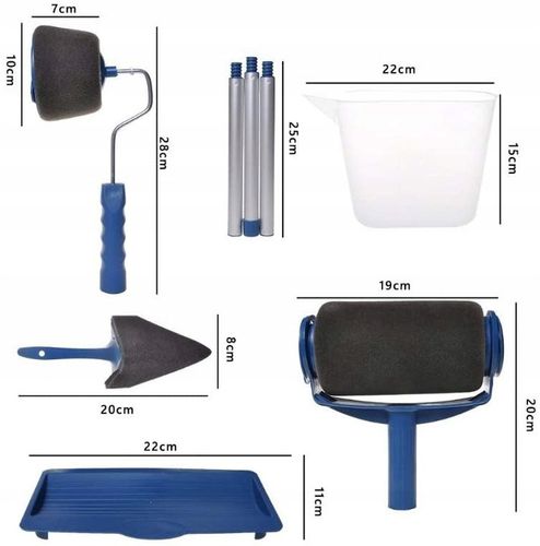 WAŁEK DO MALOWANIA NIEKAPIĄCY ZESTAW MALARSKI 4w1 WAŁEK NIEKAPEK na Arena.pl