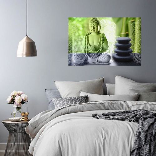 Obraz na płótnie - Canvas, Budda i kamienie 40x30 na Arena.pl