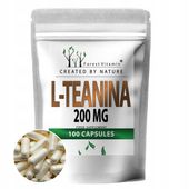 L-TEANINA 200MG 100 KAPSUŁEK – STRES SEN KONCENTRACJA NATURALNY RELAKS SEN