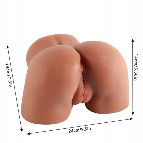 Brązowy seks lalka męski Masturbator z realistyczną pochwą i odbytem 2,3 kg na Arena.pl