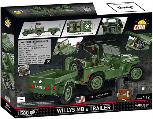 Klocki Cobi 2804 Willys Mb & Trailer - Executive Edition na Arena.pl