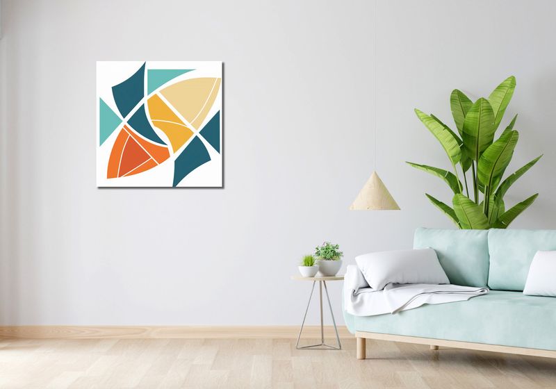 Obraz 70x70cm Geometria Wiatru zdjęcie 2