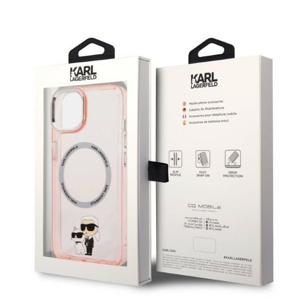Etui Karl Lagerfeld do iPhone 15 Plus, iPhone 14 Plus, Różowy, MagSafe zdjęcie 8