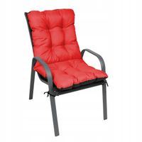 Poduszka na krzesło ogrodowe leżak 48x48x48 czerw