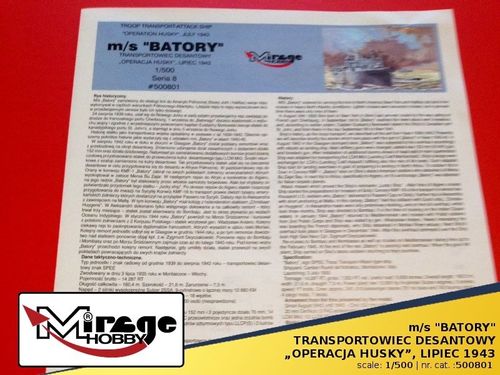 Model do Sklejania Statek BATORY 1943 na Arena.pl