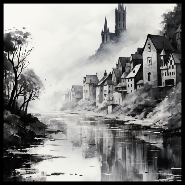 Plakat 50x50cm Mglisty Refleks zdjęcie 2