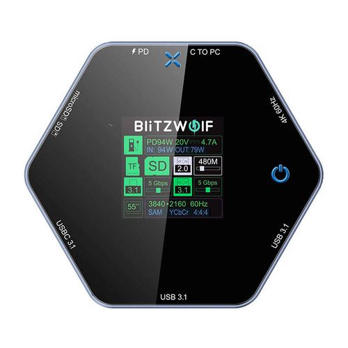 stacja dokująca 8w1 blitzwolf bw-th16 usb 100w lcd smart display na Arena.pl