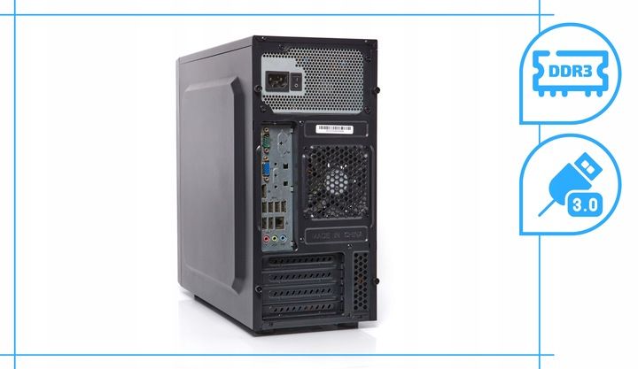 Komputer Stacjonarny Intel Core i5 8GB 500HDD Windows 10 Pro DVD Wydajny zdjęcie 10