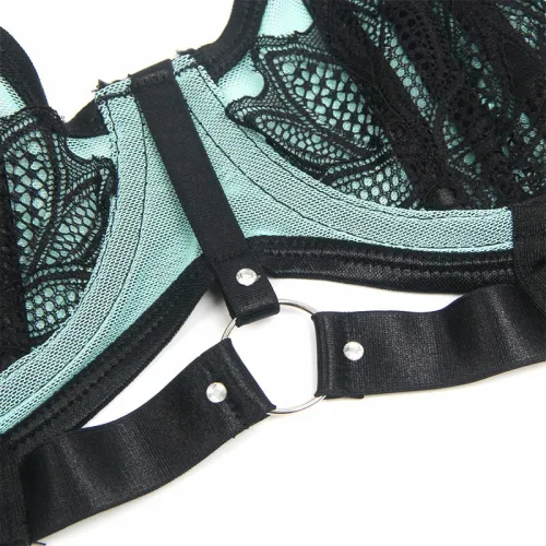 subblime 955564 zielony lakierowany biustonosz z siatki l/xl na Arena.pl