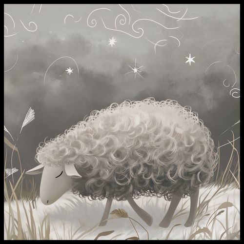 Plakat 90x90cm Bujna Owca na Arena.pl