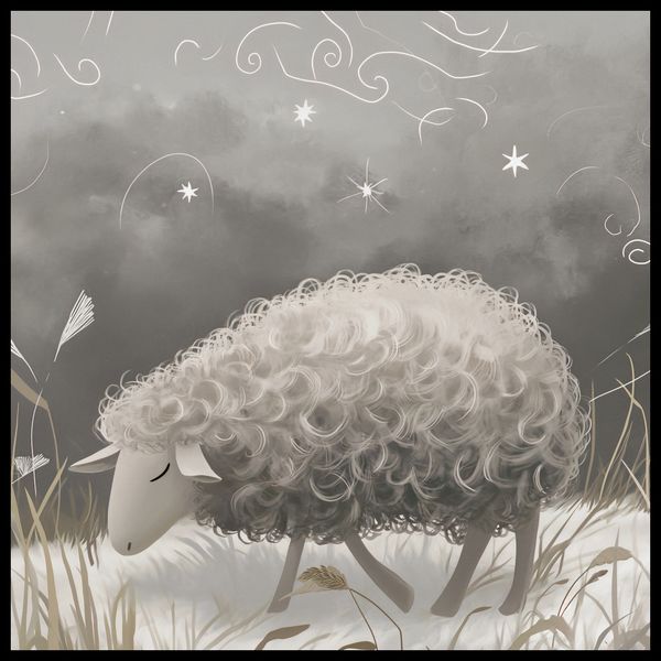 Plakat 90x90cm Bujna Owca zdjęcie 2