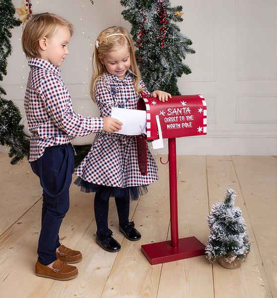 Koszula w czerwono-granatową kratkę .92 zdjęcie 4