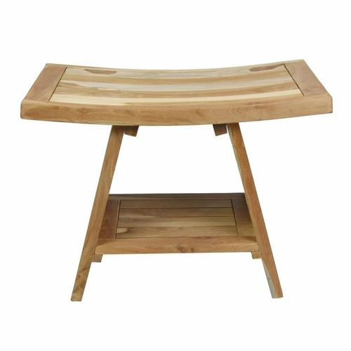 Stołek DIVERO, drewno tekowe, 60 x 35 x 45 cm na Arena.pl