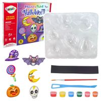 Zestaw Kreatywny DIY Halloween Magnesy Odlewy Gipsowe Dynia