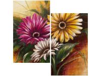 60X60CM BUKIET KWIATÓW DWU OBRAZ ŚCIAN