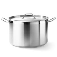 garnek średni profi line z pokrywką 4 l śr. 200 x 130 h - hendi 831205