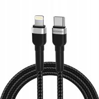2 x Kabel Wozinsky WNBCL2 Lightning / USB-C PD 30W 2 m - czarny